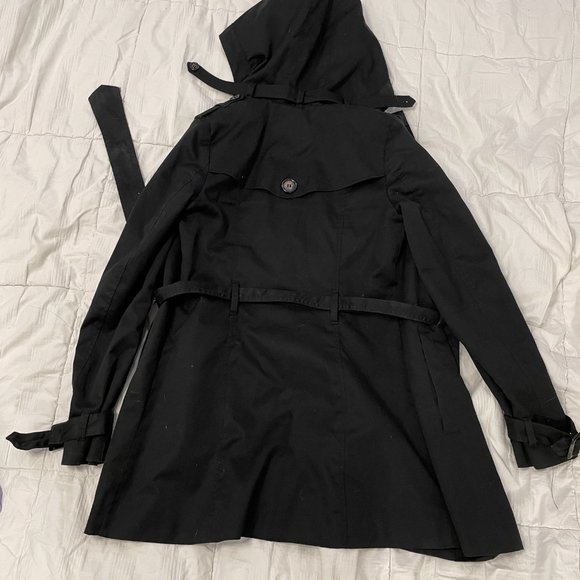H&M Divided trench coat with hood, size 4 - Picture 2 of 3